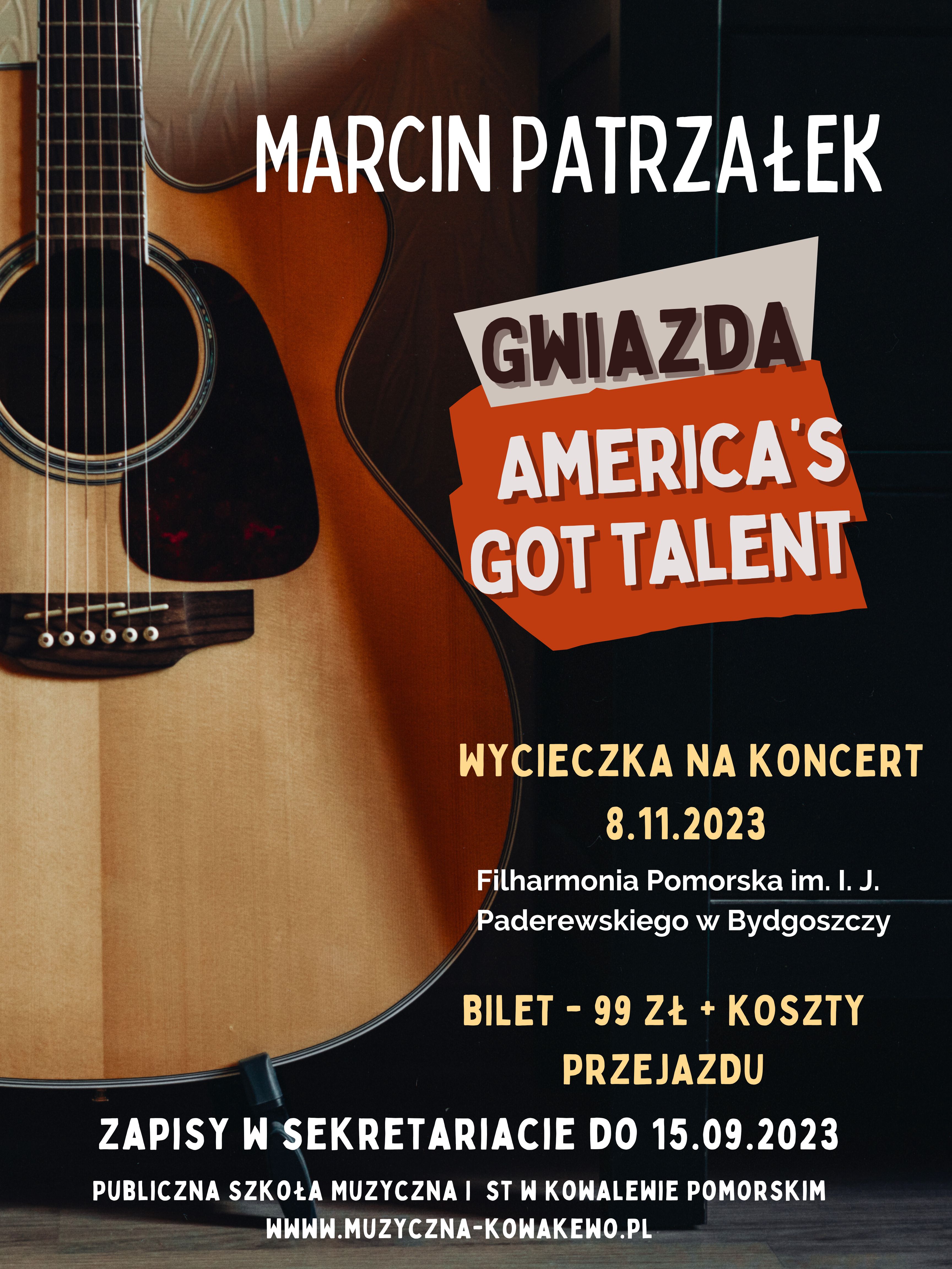 Wycieczka na koncert - Marcin Patrzałek